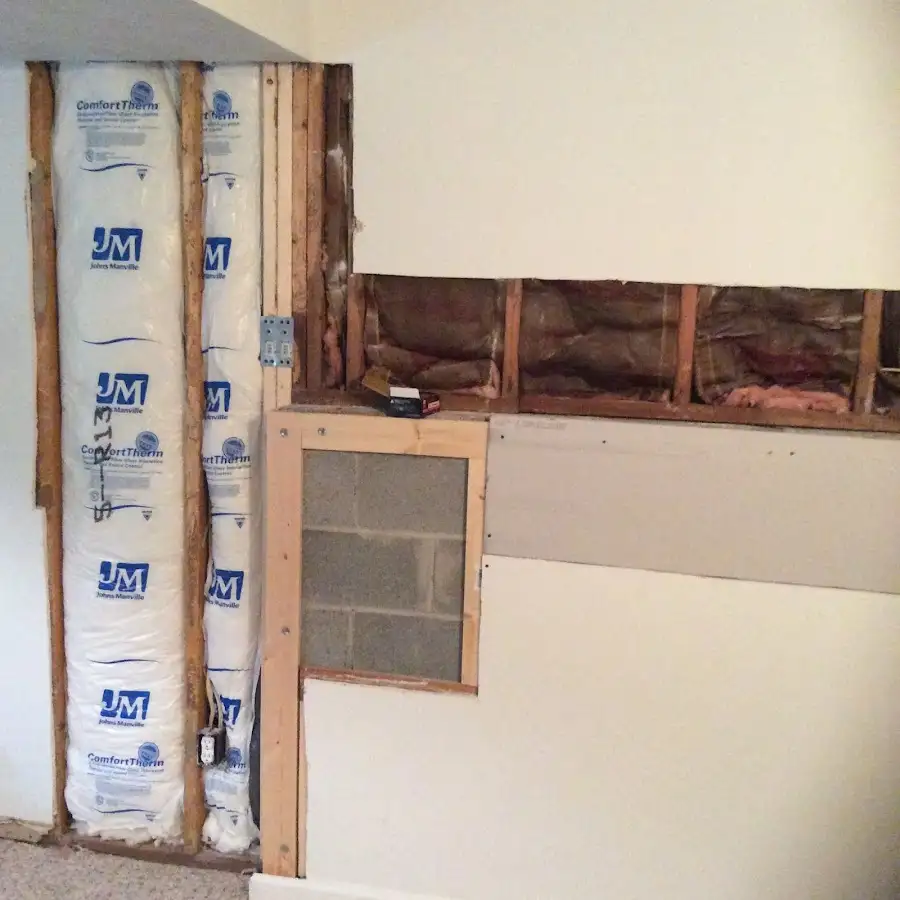 Wall insulation replacement during Structural Drying in Camp Pendleton South